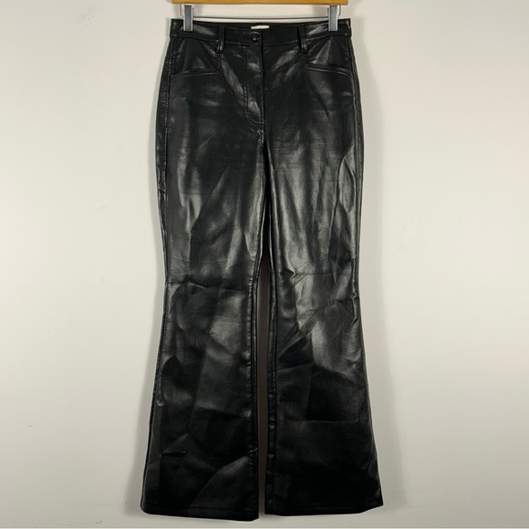 wilfred Women's Black faux Leather Pants 6 - Picture 3 of 12